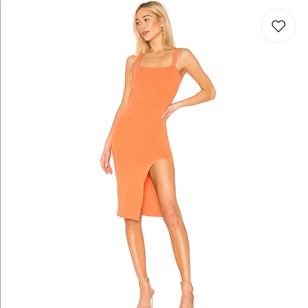 superdown Orange Midi Dress
